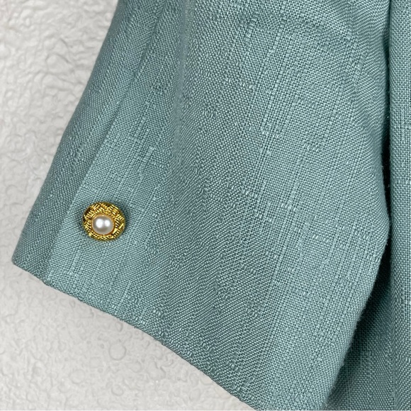Atrium Collection Vintage Tweed Blazer Button Up Lined Coat Dress Size 8 - Picture 8 of 16